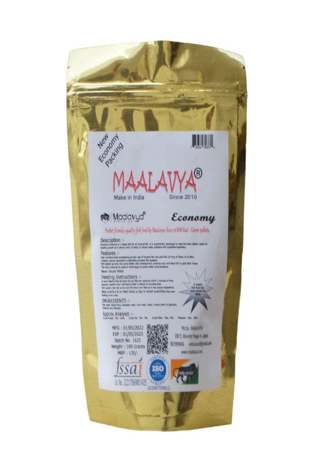 Maalavya Economy Pocket Fish Food 100 GM Fish Feed Good Fish Food for Aquarium Fish Food Pellet Small 0.8 MM Fish Aquarium Food Fish Pellet Food Pellet Fish Food Feed 0.1 kg - Image 1